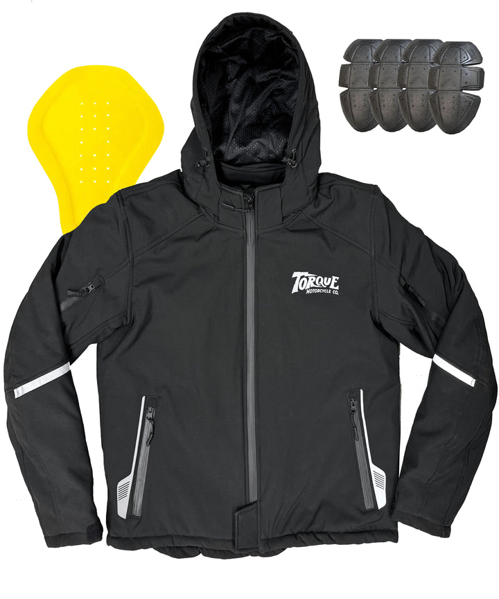 ARMORED WEATHERPROOF JACKET – TORQUE MOTORCYCLE CO.