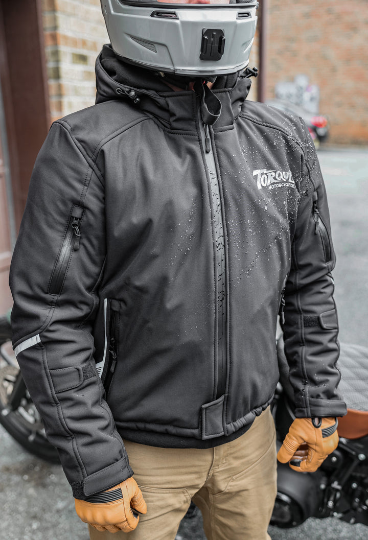 ARMORED WEATHERPROOF JACKET – TORQUE MOTORCYCLE CO.