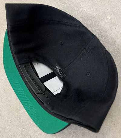 BRANDED SNAPBACK HAT | BLACK